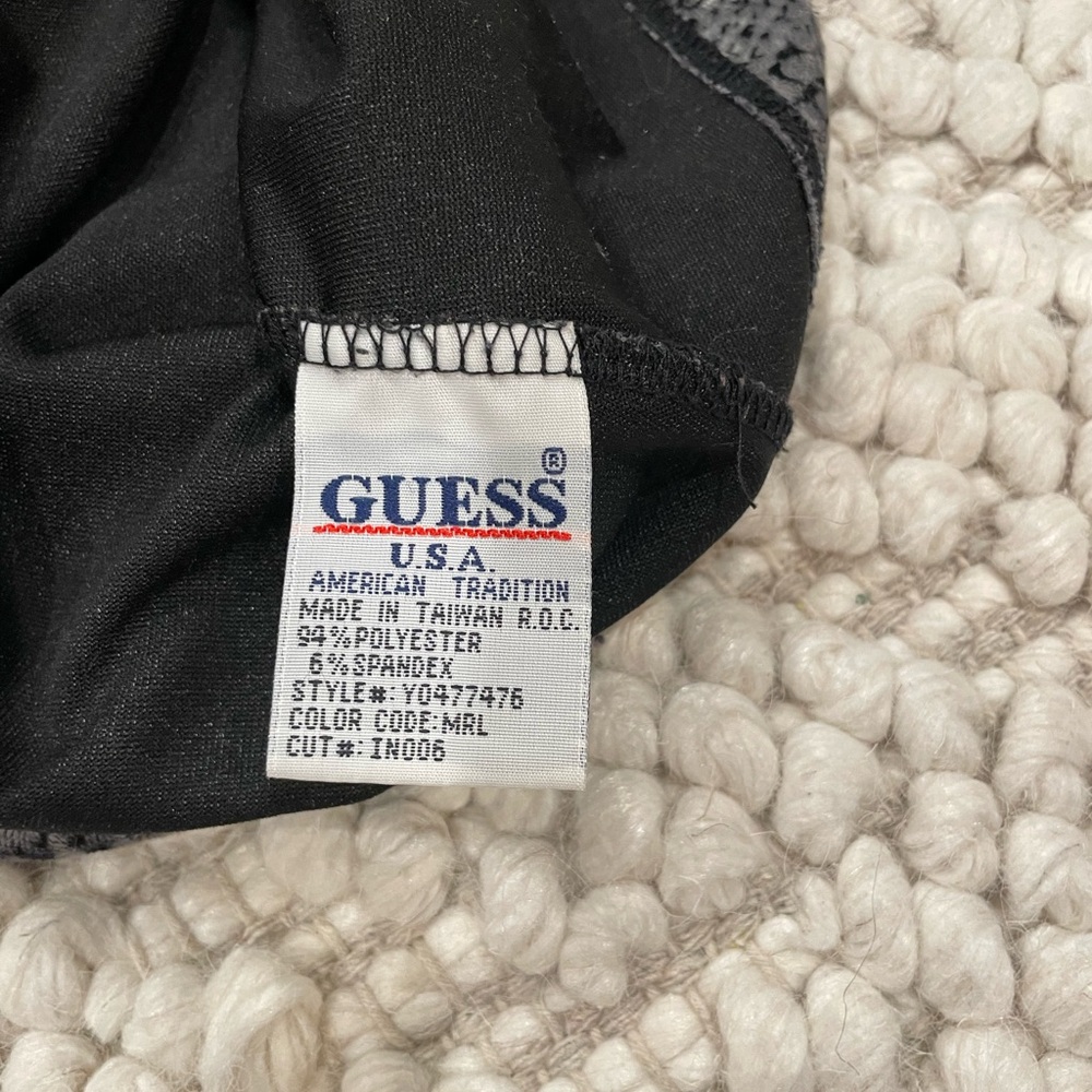 Guess Long Sleeve Snakeskin Print Top - Picture 5 of 7